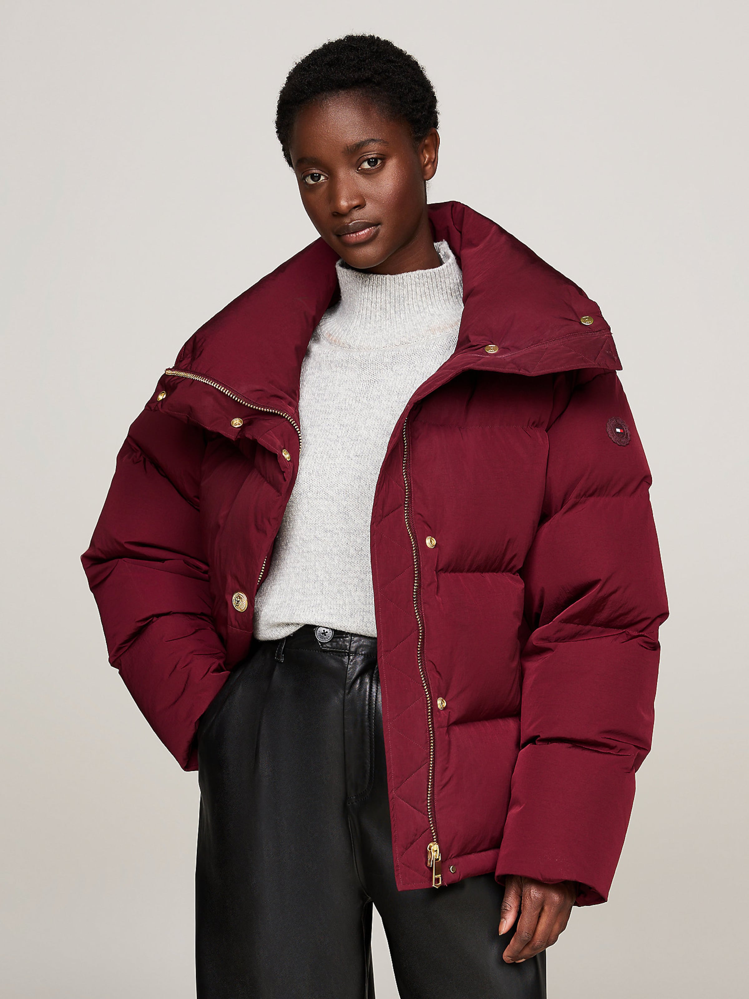 Veste d hiver TOMMY HILFIGER en Bordeaux ABOUT YOU