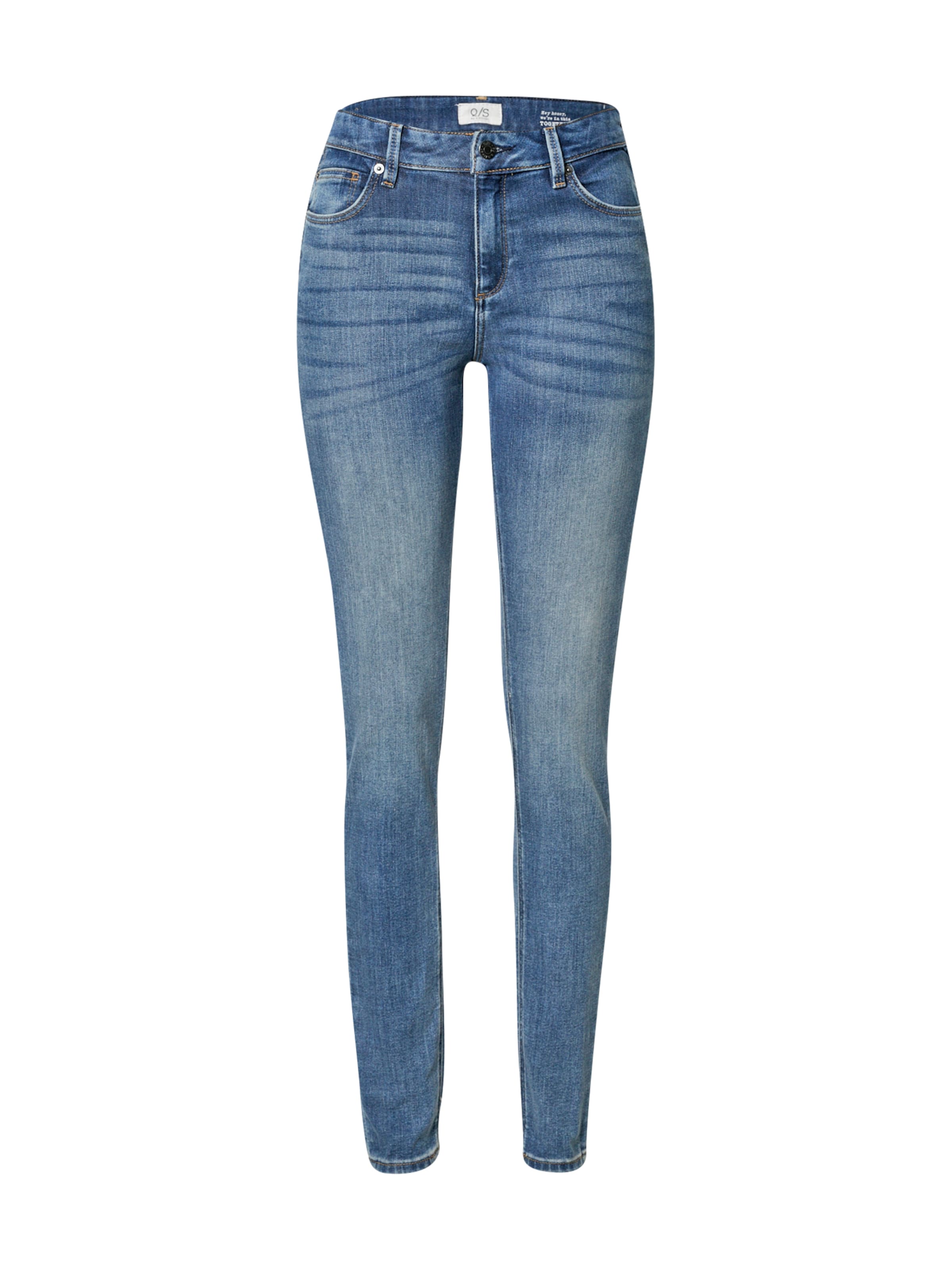 QS Skinny Jeans 'Sadie' in Blauw: voorkant