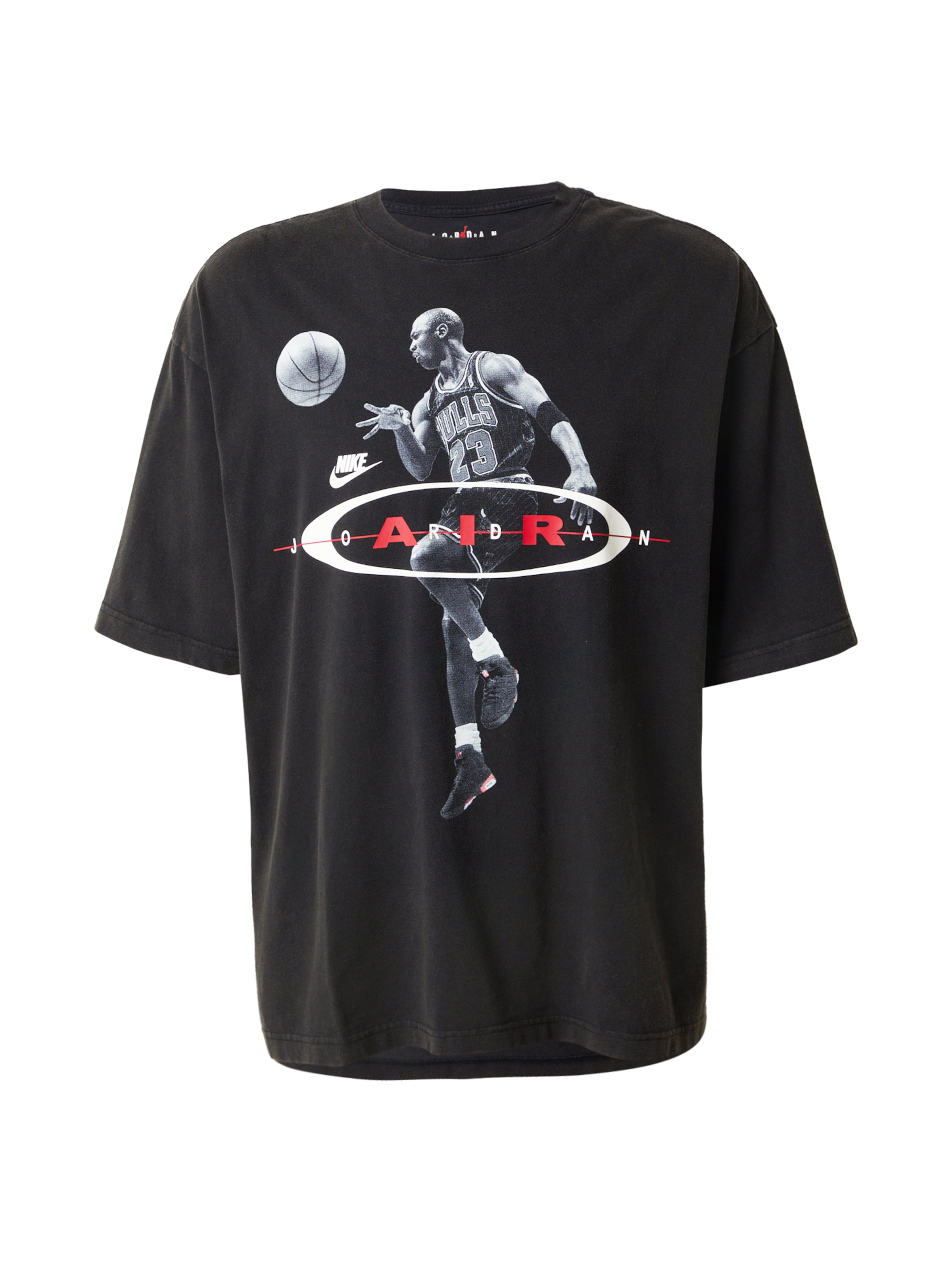 Jordan Bluser & t-shirts '2Air Reissue' i grå / rød / sort / hvid, Produktvisning