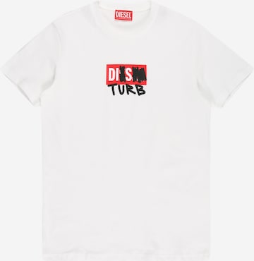 T-Shirt DIESEL en blanc : devant