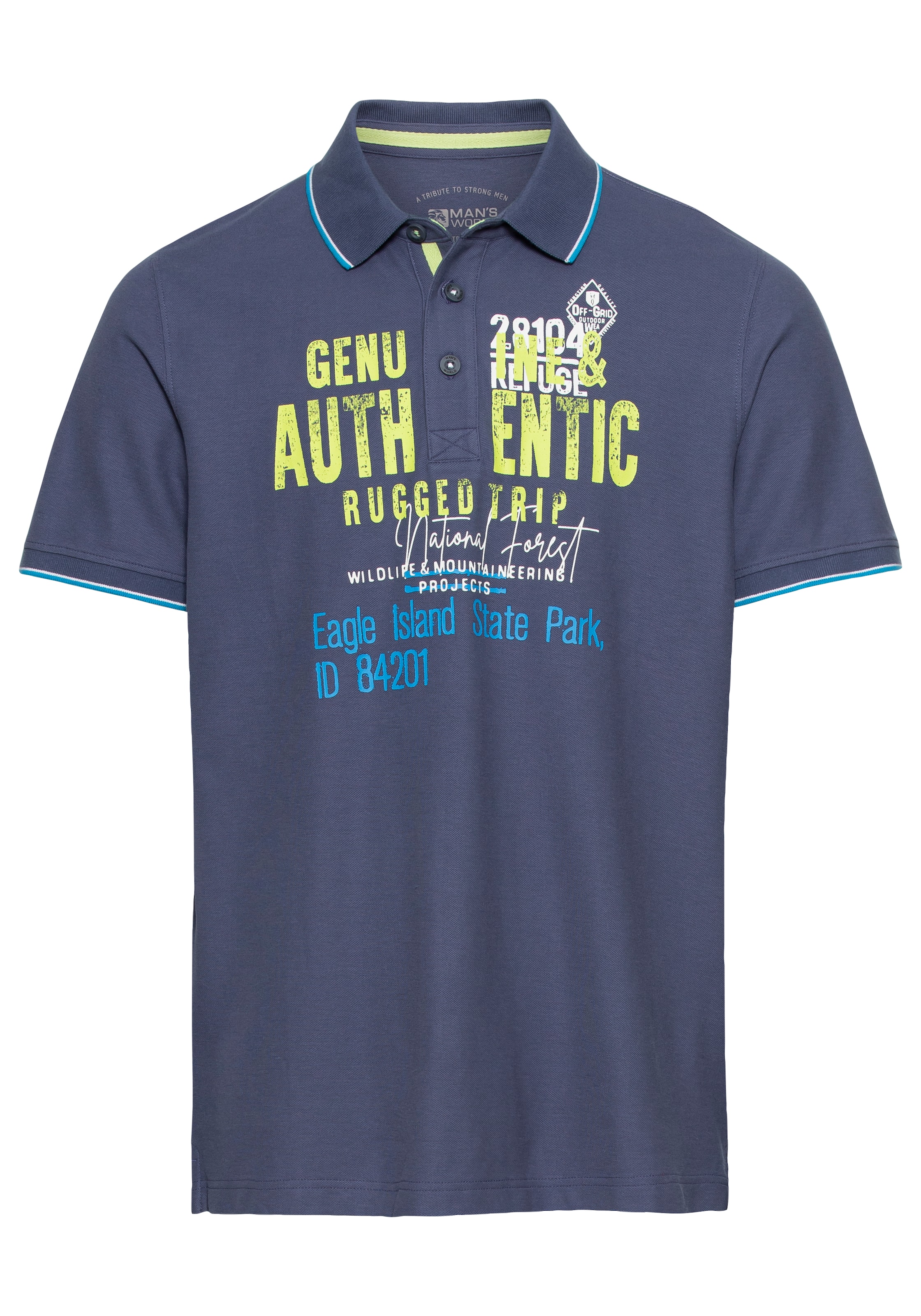 Man's World Shirt in Blue: front