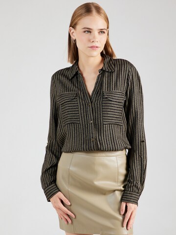 VERO MODA Blouse 'EMELI' in Zwart: voorkant