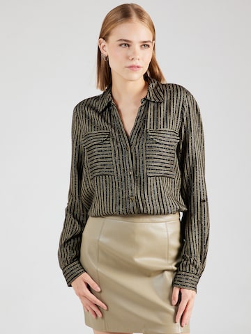 VERO MODA Blouse 'EMELI' in Zwart: voorkant