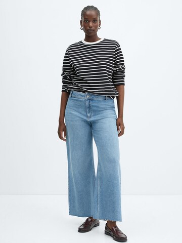 Wide leg Jeans 'catherin' de la MANGO pe albastru