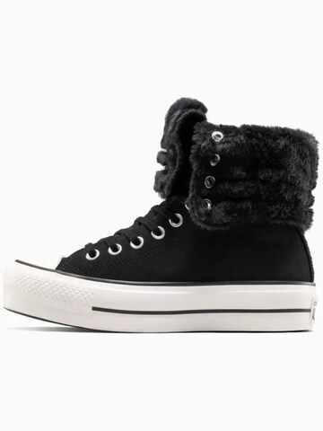 CONVERSE - Zapatillas deportivas altas 'Converse Chuck Taylor All Star Fold-Over Lift Platform' en negro