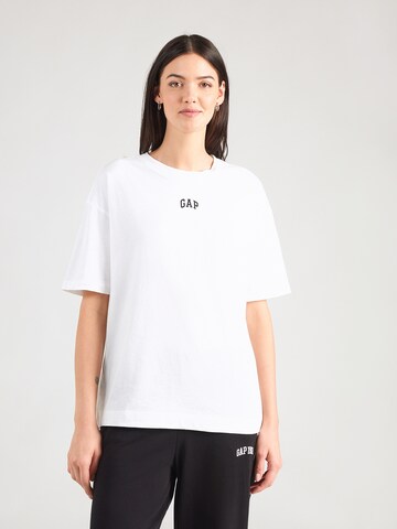 GAP Футболка оверсайз в Белый: спереди