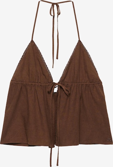 Pull&Bear Toppi 'PACIFIC' koossa XS värissä ruskea, Tuotenäkymä