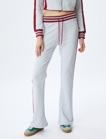 Koton Flared Pants in Grey: front