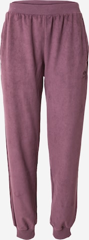 Loosefit Pantalon 'Adicolor Classics Suede Cuffed' ADIDAS ORIGINALS en rouge : devant