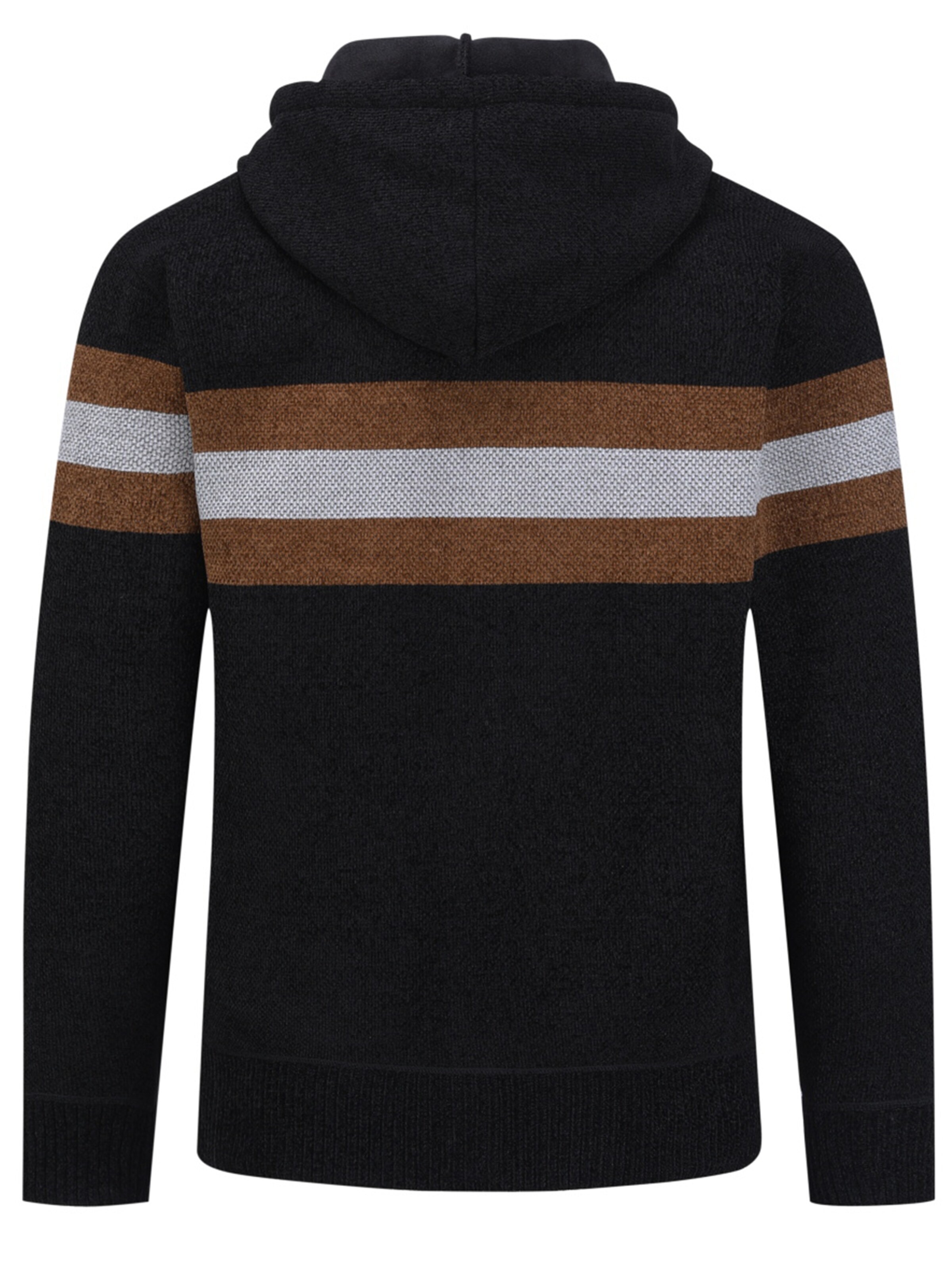 ALLTHEMEN Strickjacke 'Flausch'‌‌‌ in Schwarz