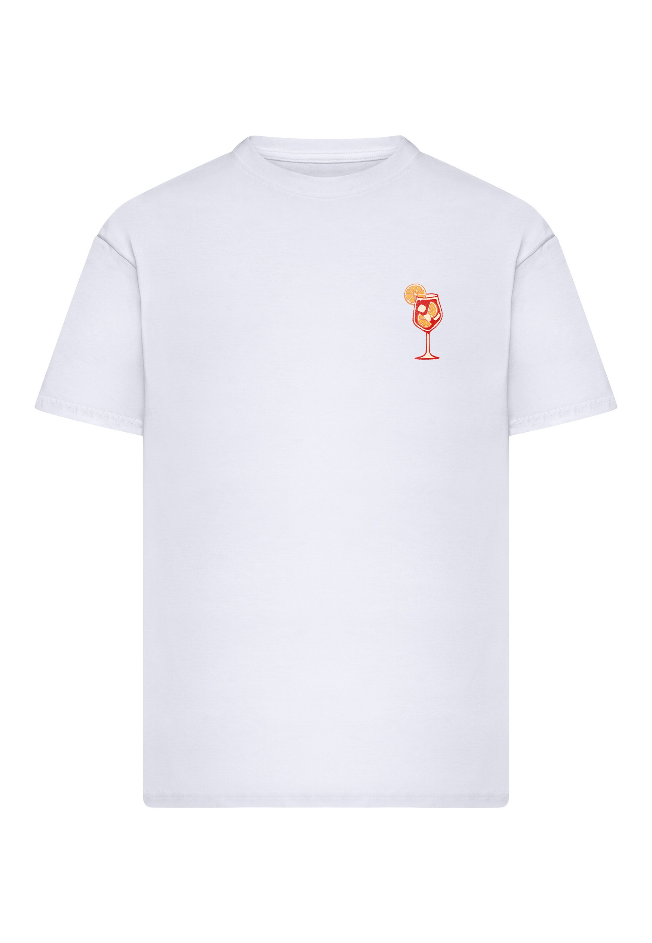 Maglietta 'Orange Sip' in XXXL Mister Tee di colore giallo chiaro / arancione / rosso / bianco, Visualizzazione prodotti