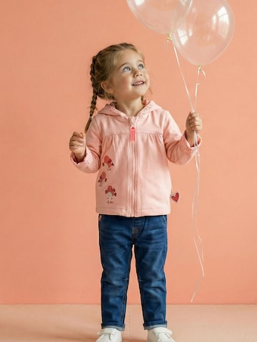 SIGIKID Übergangsjacke 'Wendejacke wattiert Pink Birds' in Pink