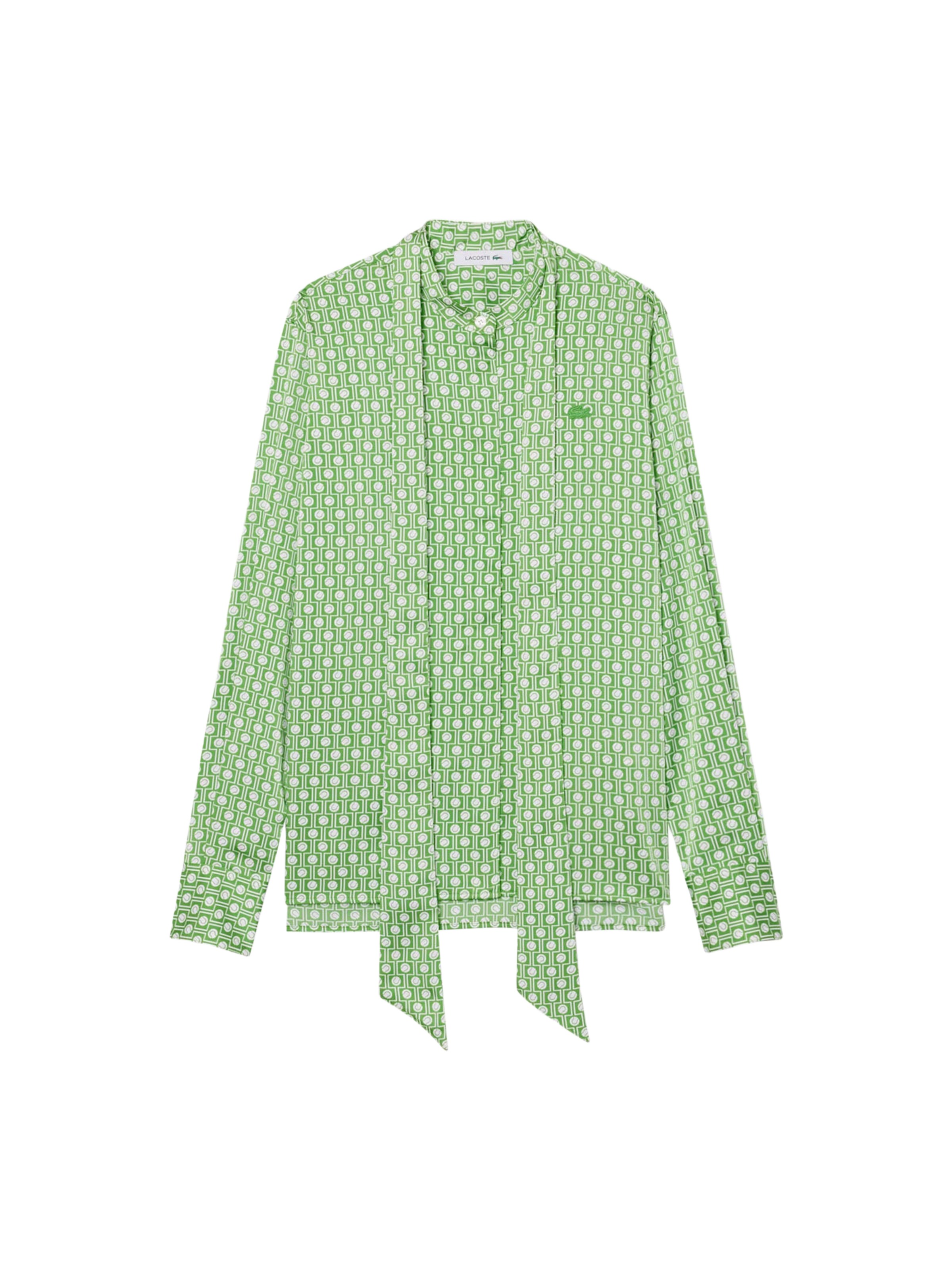 Chemisier LACOSTE en vert : devant