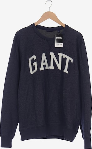 GANT Sweatshirt & Zip-Up Hoodie in XXL in Blue: front