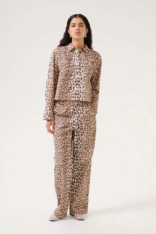 KAREN BY SIMONSEN Slim fit Trousers 'Ulrike' in Brown