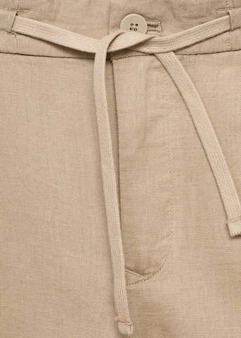 MANGO MAN Slim fit Pants 'Romelinh' in Beige