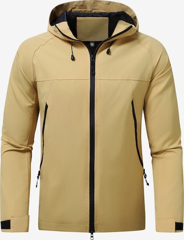 Youthup Outdoorjacke in Gelb: Vorderseite