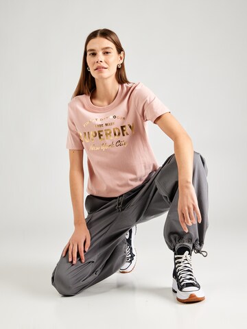 Superdry Shirt 'Luxe' in Pink