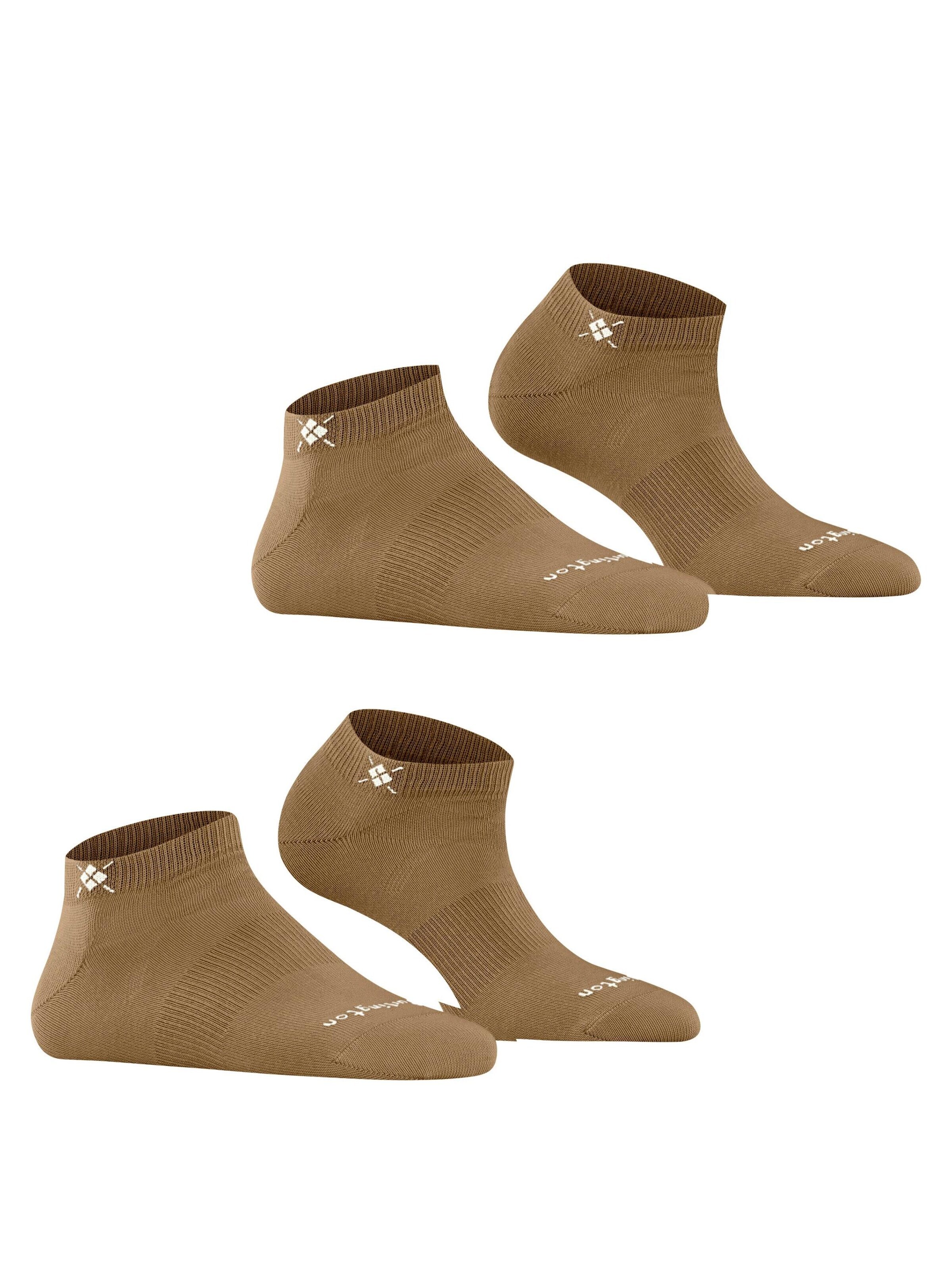 BURLINGTON Ankle Socks 'Everyday 2-Pack' in Brown