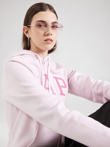 GAP Sweat jacket 'HERITAGE' in Pink