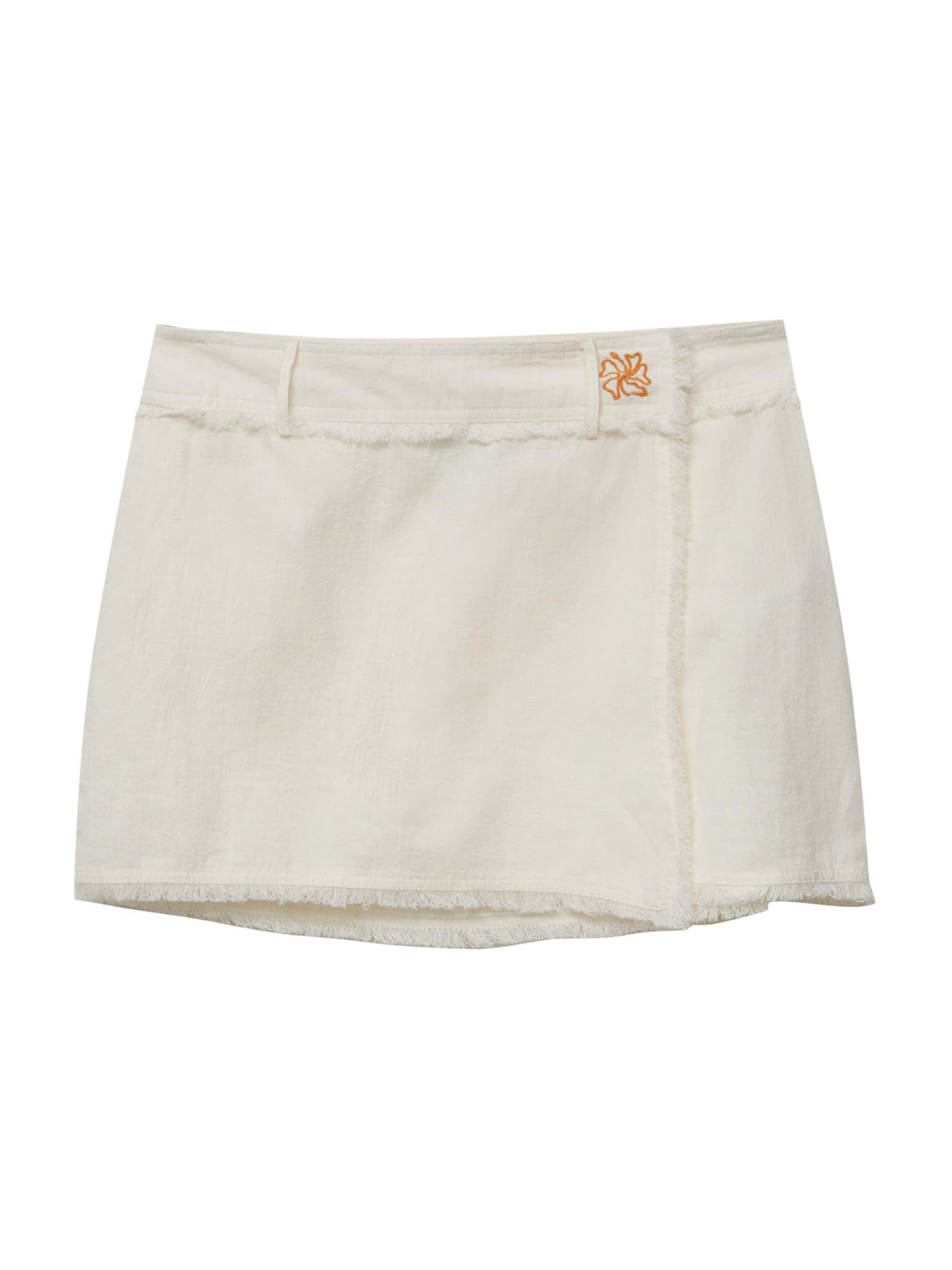 Pull&Bear Rok in Beige: voorkant