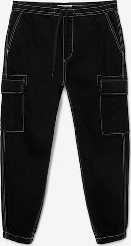 Tapered Jeans cargo di Pull&Bear in nero: frontale