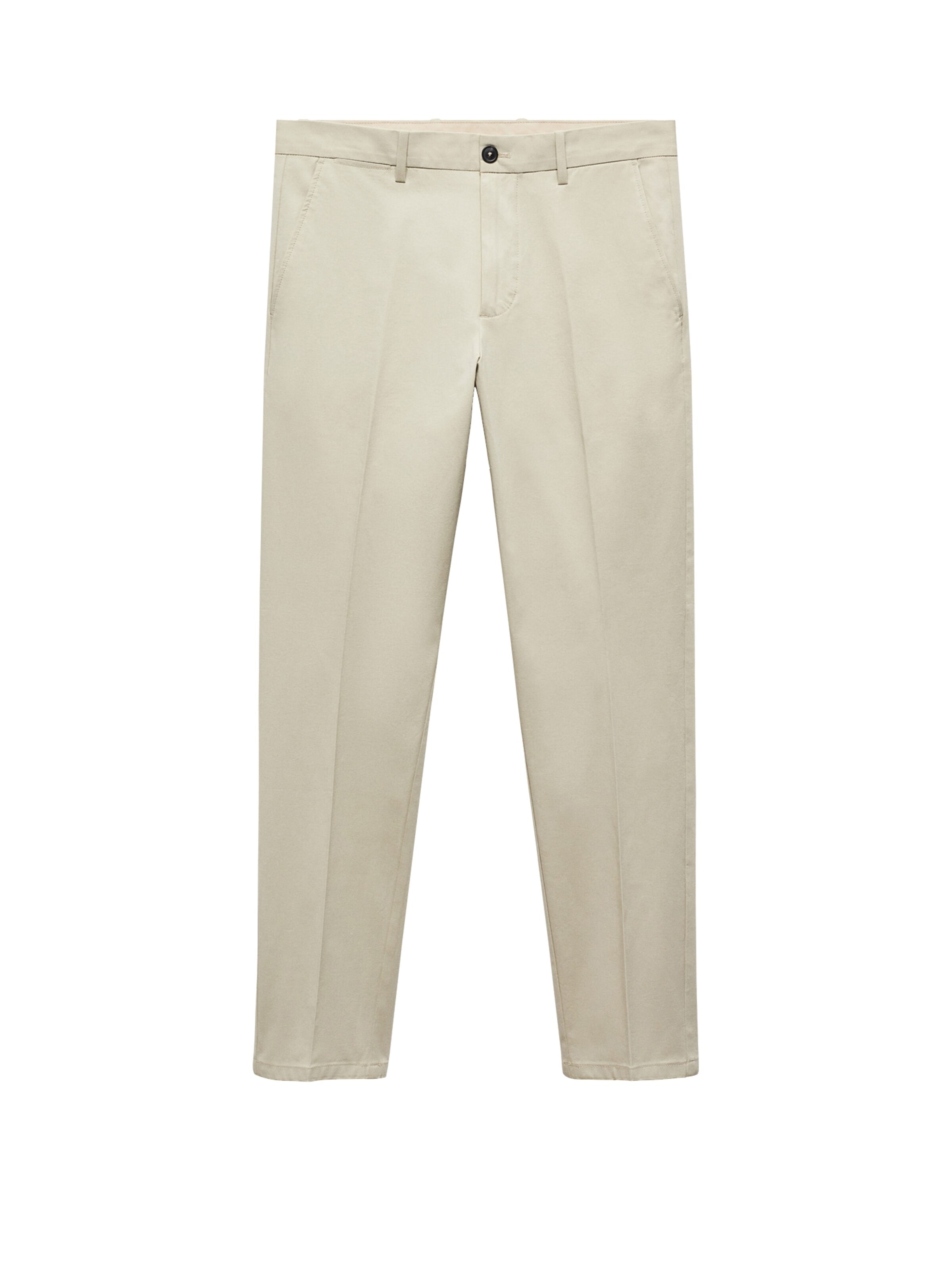 MANGO MAN Regular Suorat housut 'Modica' värissä beige: etupuoli