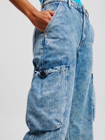 KARL LAGERFELD JEANS Loosefit Τζιν cargo σε μπλε