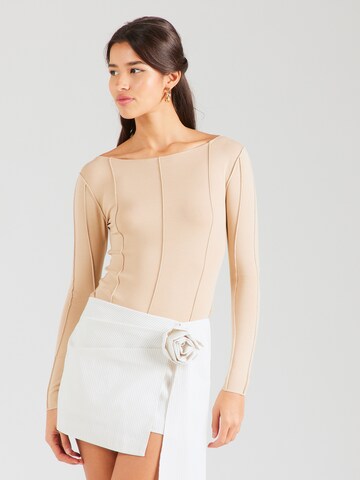 millane Shirt 'Adelaide' in Beige: voorkant