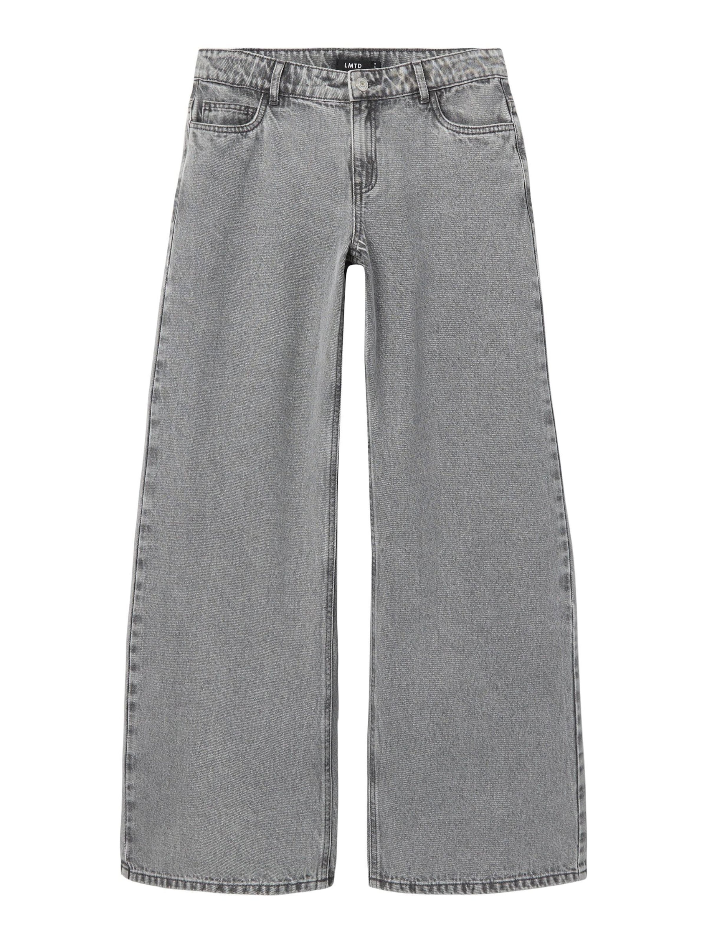 LMTD Jeans 'NLFKIZZA' in Grau: Vorderseite