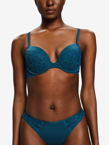 ESPRIT Push-up Bra in Blue