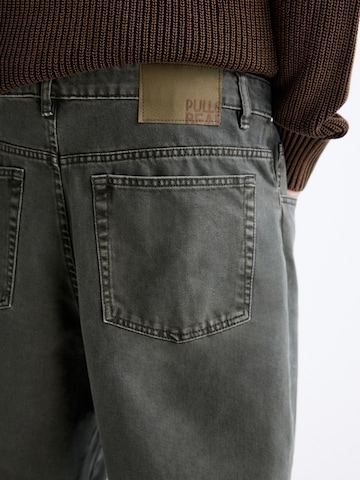 Pull&Bear Wide leg Jeans i grå