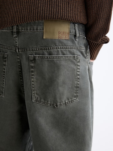 Pull&Bear Szeroka nogawka Jeansy w kolorze szary