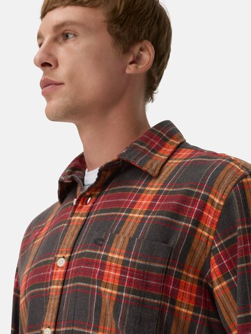 CAMEL ACTIVE Regular Fit fleXXXactive® Langarmhemd aus leichtem Flanell in Orange