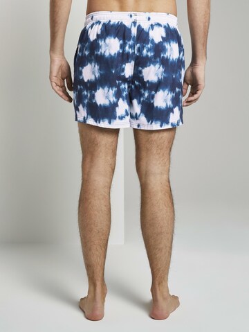 TOM TAILOR Zwemshorts 'Marcio' in Blauw