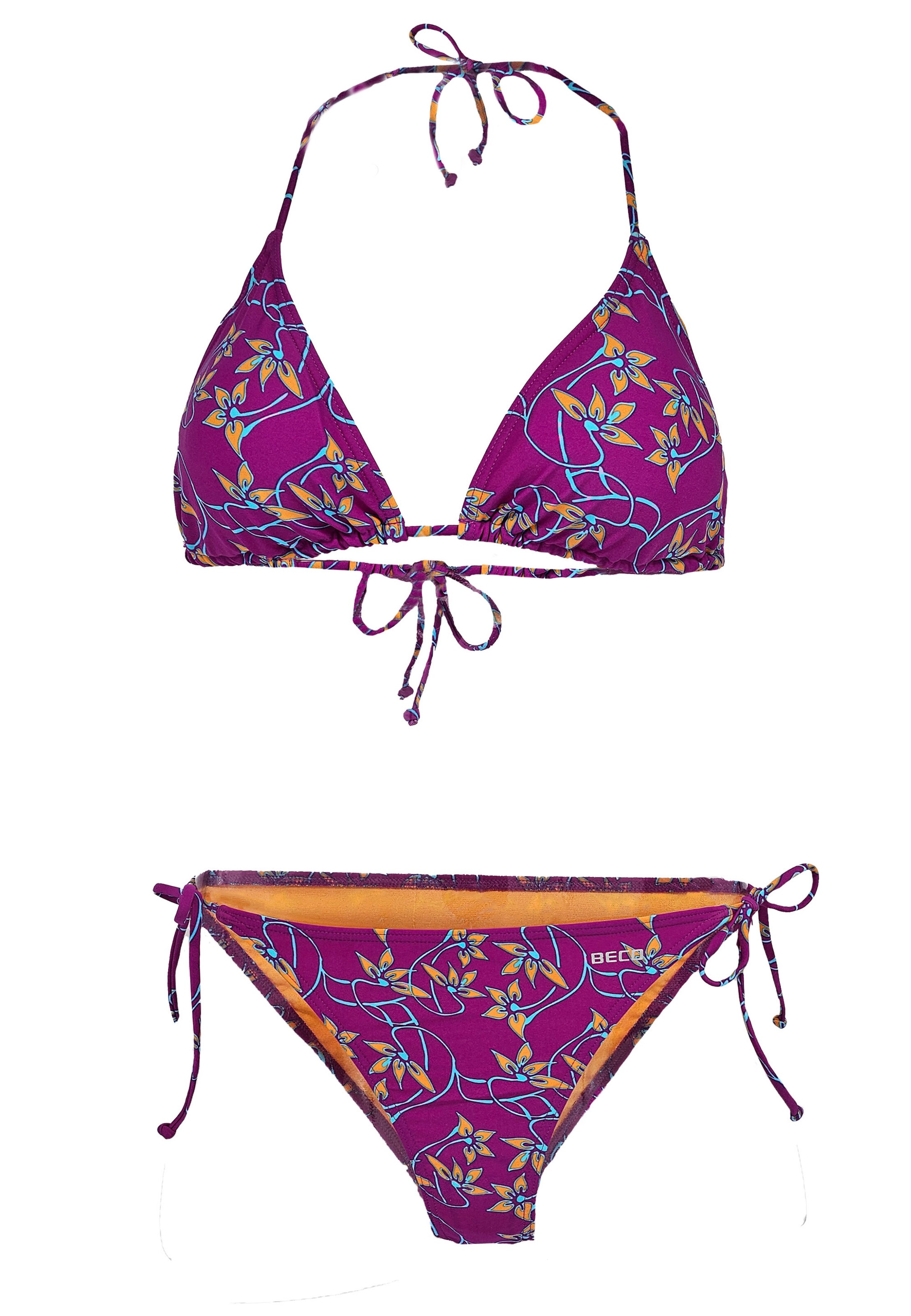BECO the world of aquasports Triangel Bikini 'Catching Dreams' in Roze: voorkant