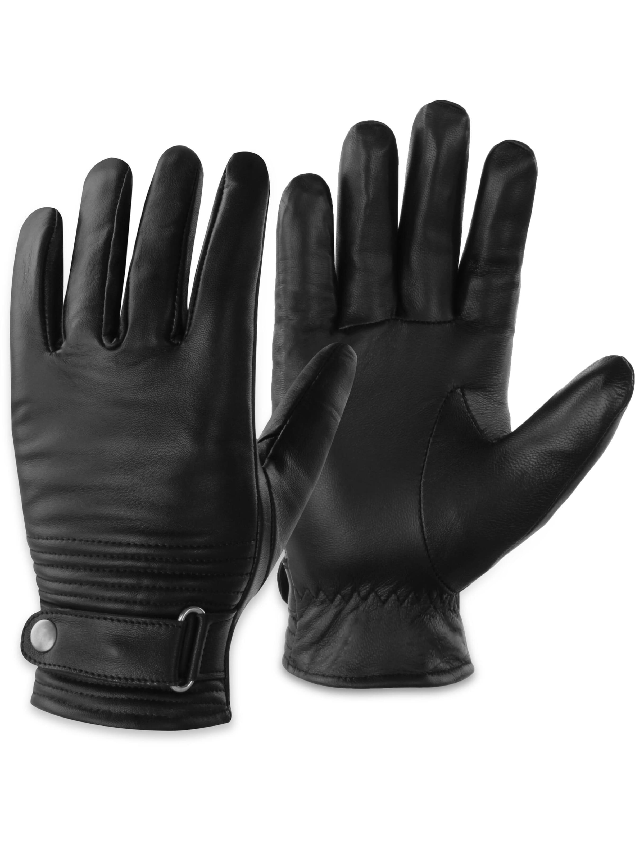normani Full finger gloves 'Tyylikäs' in Black: front