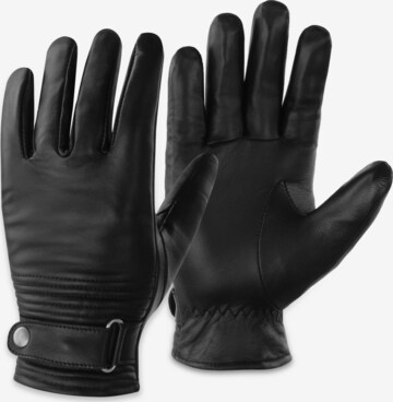 Gants 'Tyylikäs' normani en noir : devant