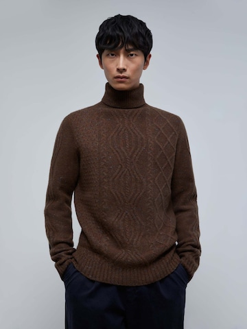 Scalpers Sweater 'Berner' in Brown: front