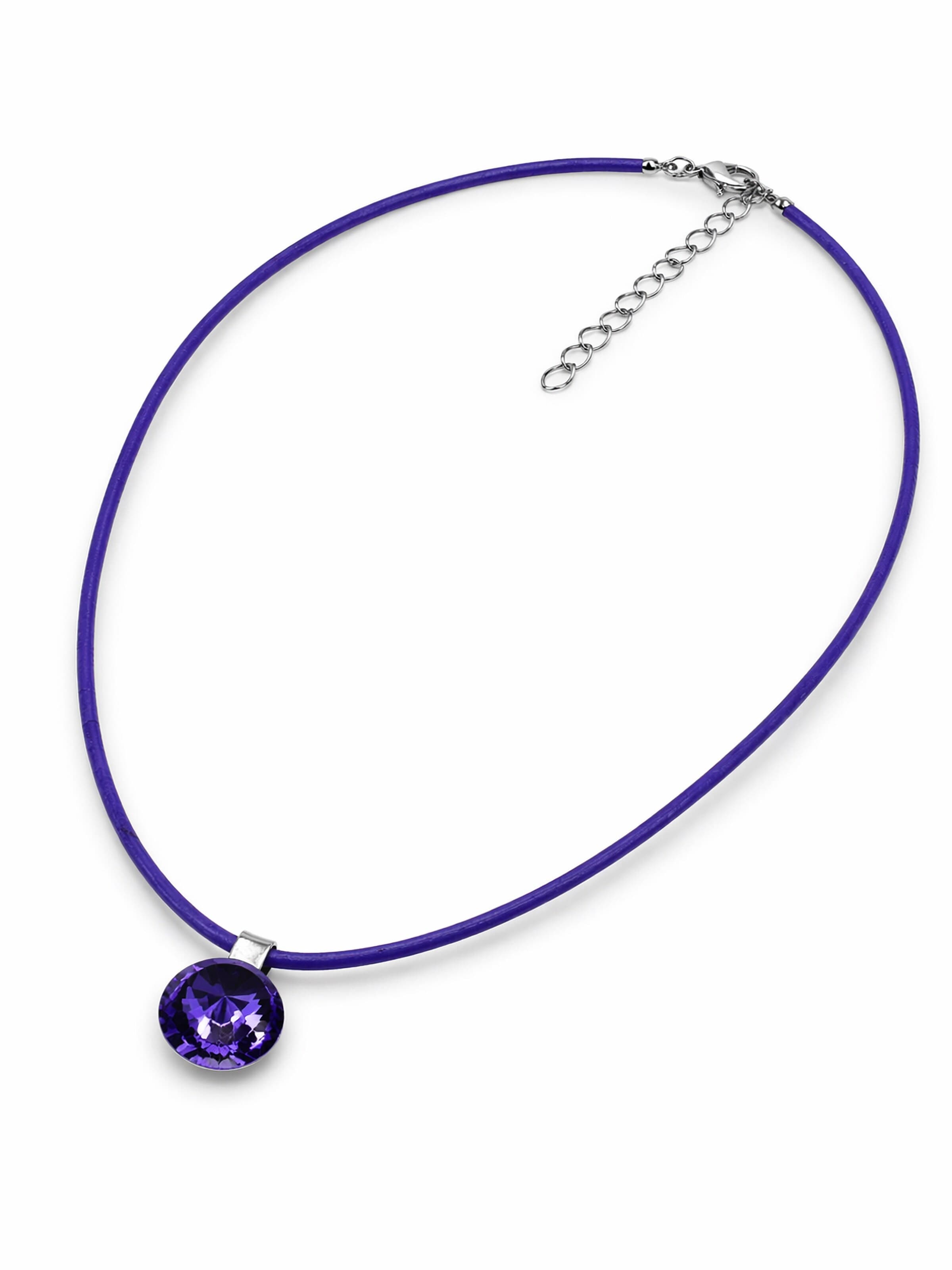 COLLEZIONE ALESSANDRO Necklace 'Frankfurt' in Purple: front