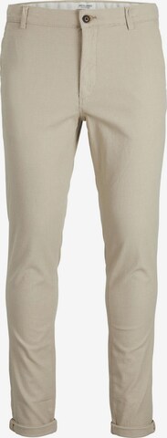 Pantalon chino Jack & Jones Plus en beige : devant