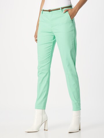 Coupe slim Pantalon chino 'Days' b.young en vert : devant