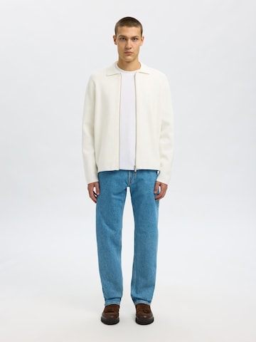 SELECTED Strickjacke in Weiß