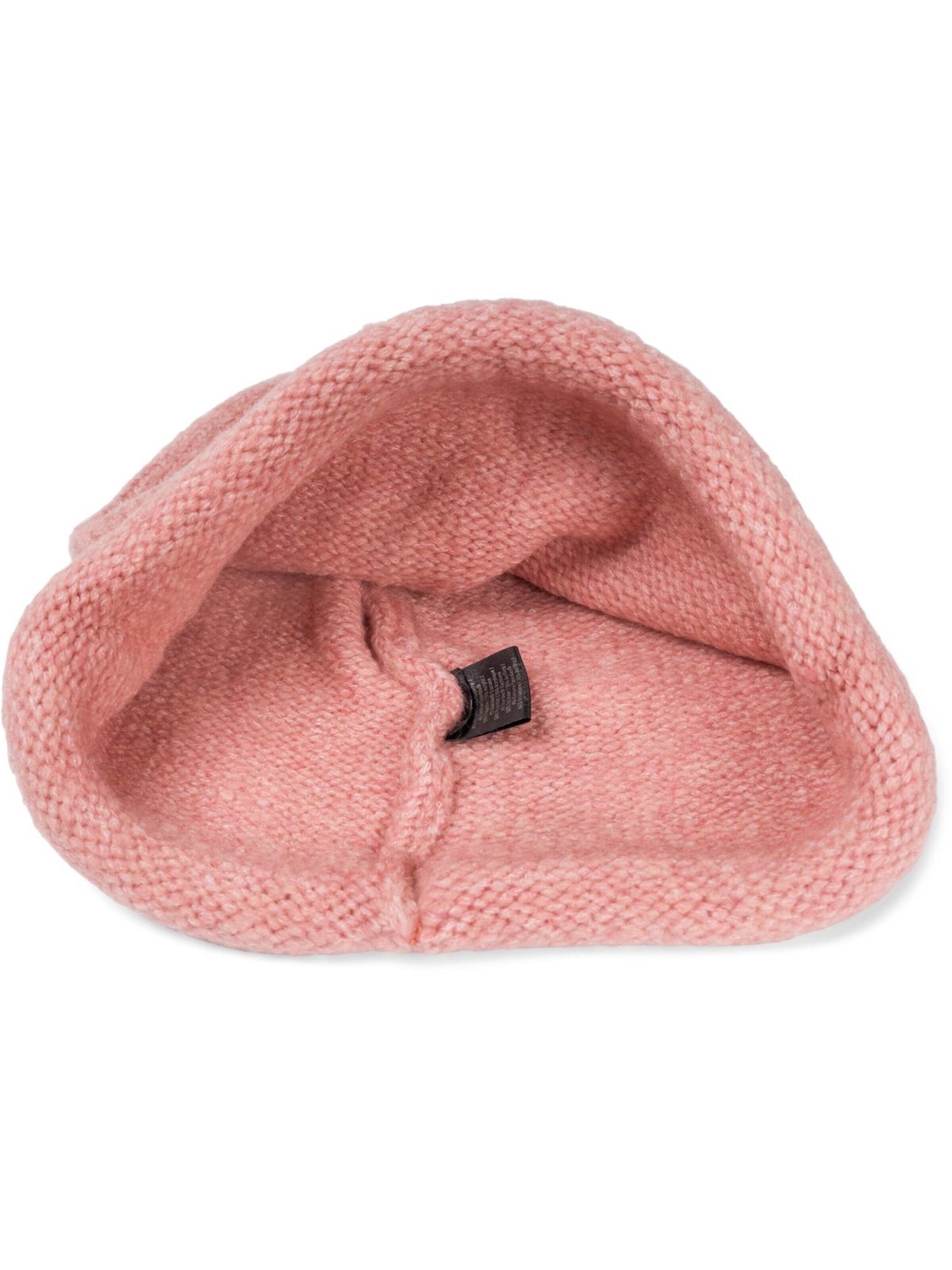 styleBREAKER Mütze 'Oversize Strickbeanie mit Rollrand'‌‌ in Pink