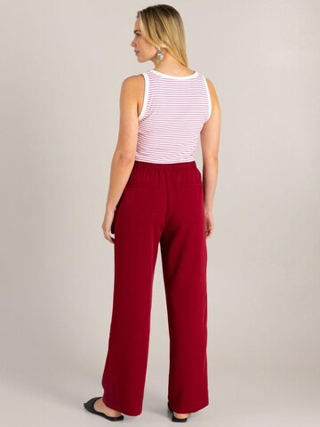 IVY BEAU Regular Trousers 'IVY Beau Gelila stone red' in Red