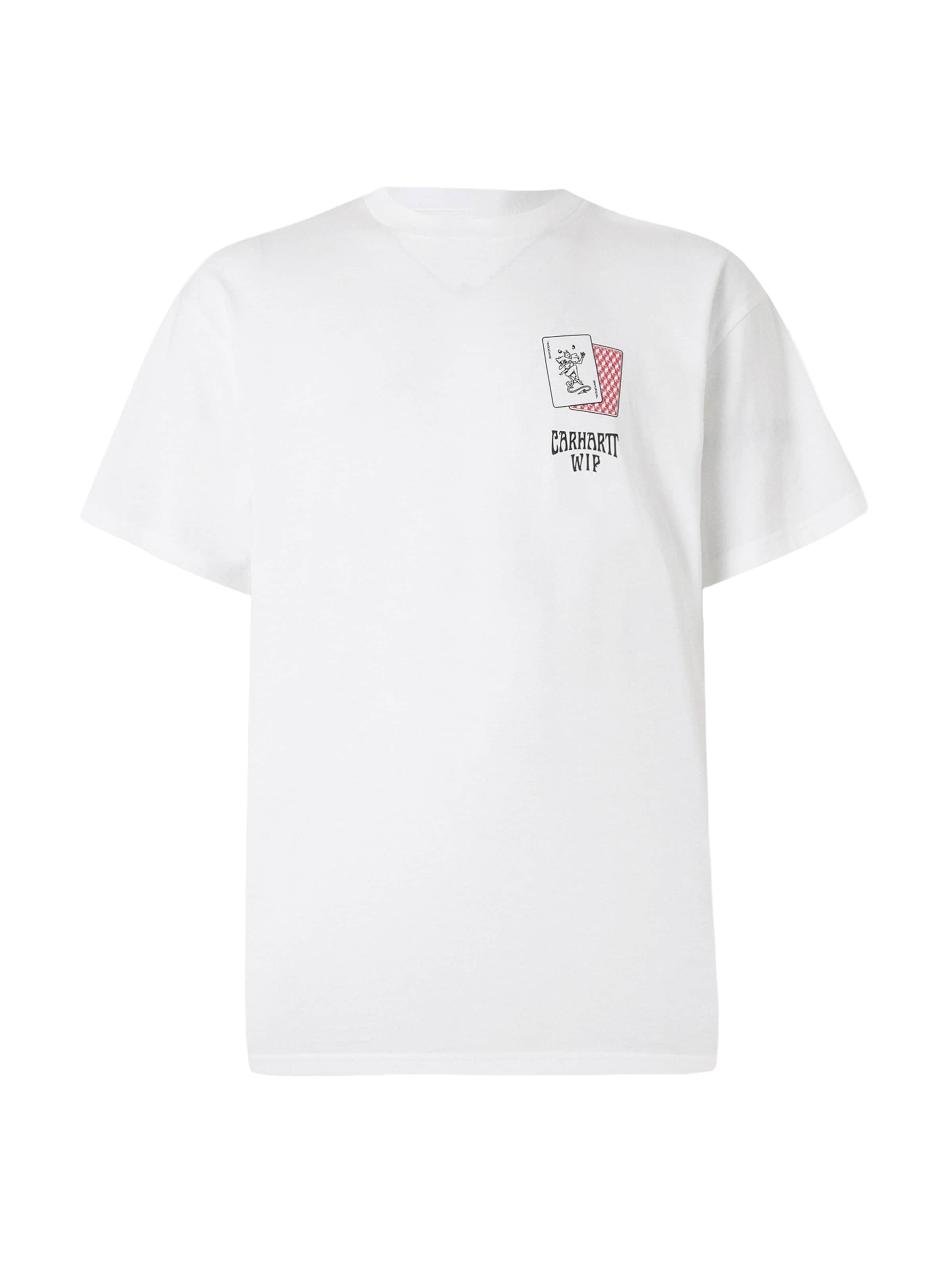 Carhartt WIP Bluser & t-shirts 'Playing Cards' i hvid: forside