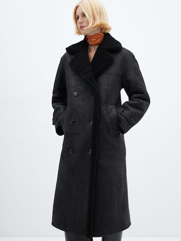 MANGO Winter Coat 'Mamba' in Black: front