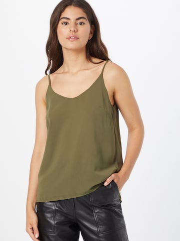 Soft Rebels Top in Green: front