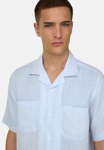 Boggi Milano Regular fit Button Up Shirt in Blue