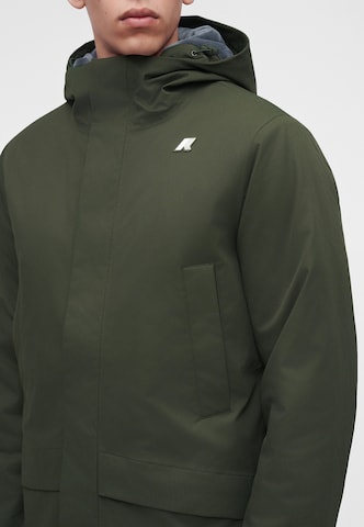 Parka mi-saison 'JARNO' K-Way en vert : devant